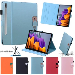 For Samsung Galaxy Tab A7 A8 A9 S6 S7 S8 S9 S10 Leather Flip Stand Case Cover - Picture 1 of 75