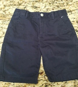 EUC Gymboree Girl's School Uniform Flat Front Chino Shorts Navy Blue Bottoms - Picture 1 of 5