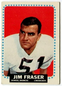 1964 Topps #45 Jim Fraser Denver Broncos - Short Print - Picture 1 of 2