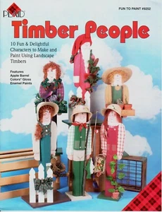 Timber People Wood Yard Decor Patterns Decorative Tole Painting Craft Book - Picture 1 of 12