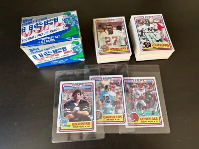 🏈🏈  1984 Topps USFL Football #1-132 - SET BREAK - PICK A CARD - EX-MT  🏈🏈 - Image 1 of 4
