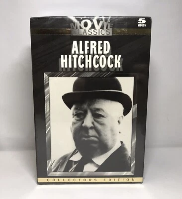 Alfred Hitchcock Movie Classics Collector’s Edition Set (VHS, 5-Tape Set, 1996) - Image 1 of 4