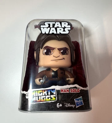 Mighty Muggs Star Wars Action Figure Han Solo Disney Hasbro Wave 3 New Unopened - Image 1 of 4