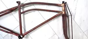 prewar 26" Ballooner Wheel, TwinBar Klunker RAT-ROD,Frame/Fork, Snyder,Rollfast? - Picture 1 of 24