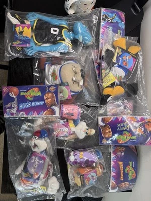 Juguete de peluche McDs Space Jam 1996 vintage WB Looney Tunes NUEVO juego completo sellado Foto 1 de 4