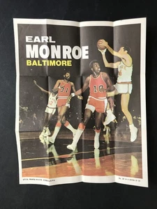 1970-71 Topps #20 Earl Monroe Baltimore Bullets Poster NO RESERVE! - Photo 1 sur 2