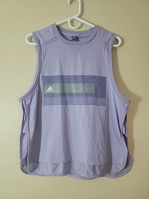 Adidas Stella McCartney purple Graphics Tank Top Women Size Small DW714 - Image 1 of 4