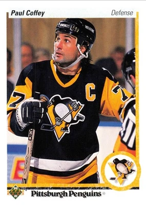 Paul Coffey 1990-91 Upper Deck #124 Pittsburgh Penguins Hockey - Image 1 of 2