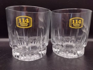 2 vasos Arcoroc vasos corte transparente cristal Francia 114 barriles prueba whisky - Imagen 1 de 8