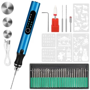 Engraving Pen with 37 Bits,Mini Electric Engraver Etching Machines Cordless R... - Picture 1 of 7