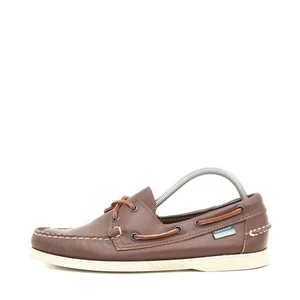 Sebago Herren Docksides Bootsschuhe Braun Leder Rutschfeste Sohle EU 39.5 - Bild 1 von 9