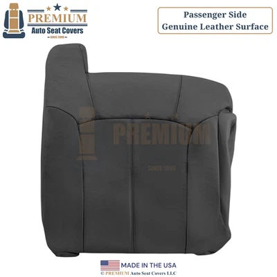 1999 - 2002 适用于雪佛兰索罗德真皮乘客座椅套深灰色 — 第 1/3 张图片