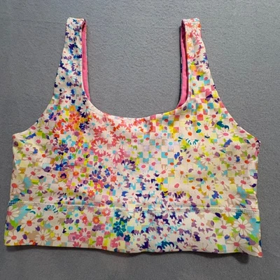 Fabletics Multicolor Floral Reversible All Way Stretch Sports Bra Womens Sz S/6 - Image 1 of 4