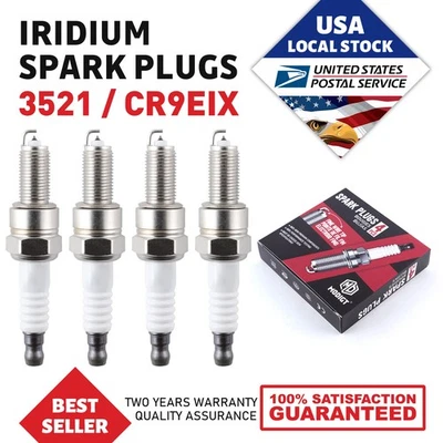 4X Iridium Spark Plugs For Honda 2004-2013 CBR1000RR CBR600RR Interceptor 800 - Image 1 of 4