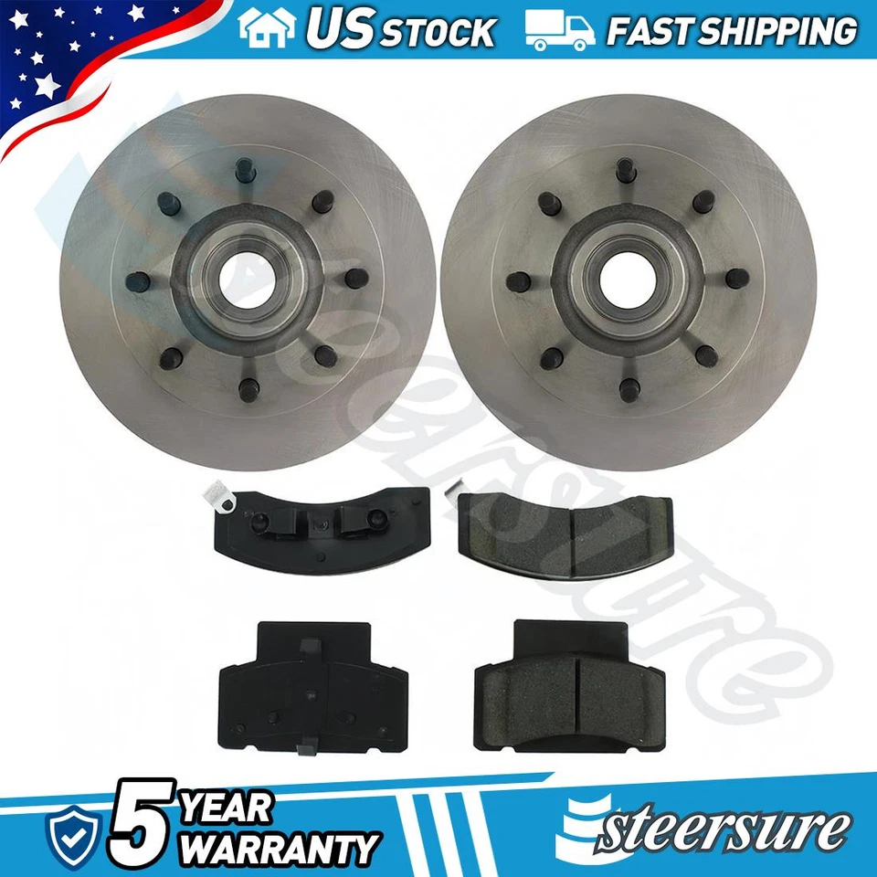 Комплект передних тормозных колодок и ротора для Chevrolet Express 2500 2001 2002 6,5 л V8 - Изображение 1 из 1