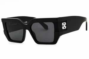 OFF WHITE DOVER OERI148S25PLA0011007 Sunglasses Black Frame Gray Lenses 56mm - Picture 1 of 4