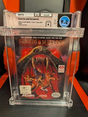 Swords and Serpents New Nintendo NES Factory Sealed WATA Grade 9.0 B+ Mint Rare - Image 1 of 3