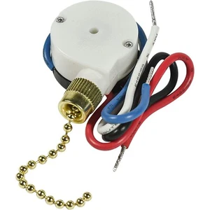 Ceiling Fan Switch for Zing Ear ZE-208s E89885 3-Speed 4-Wire Pull Chain Light - Picture 1 of 9