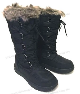 Brand New Womens Winter Boots Snow Fur Warm Insulated Waterproof Zipper Ski Shoe - Picture 1 of 11