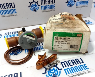 Sporlan OVE-30-CP100 Expansion valve 1-1/8x1-3/8 Odf Solder 60 Capillary Tube - Image 1 of 4