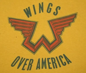 L * vtg 70s 1976 WINGS over america t shirt * tour paul mccartney * 25.177 - Picture 1 of 8
