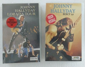 JOHNNY HALLYDAY ( LOT VHS NEUVES ) ♦ BERCY 1992 + LORADA TOUR ♦ - Picture 1 of 7