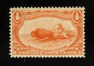 PF CERT - #287 4c Trans Miss - Sehr guter Zustand + og NH - Bild 1 von 2