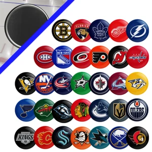 NHL Team Logo Magnet, CHOOSE YOUR TEAM - 2.25"-Gift-Fridge-Man Cave- Fan - Picture 1 of 34