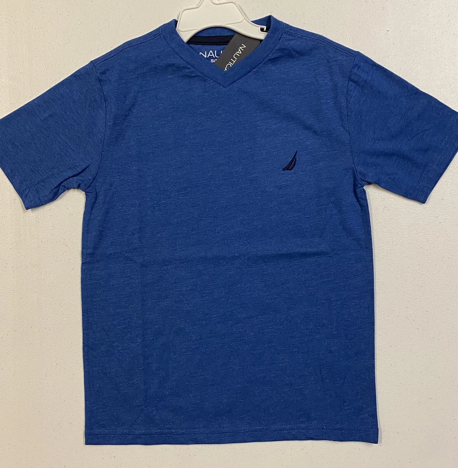 Camisa Pullover Nautica Niños Azul Manga Corta Talla L 14/16 Nueva Con Etiquetas Foto 1 de 1