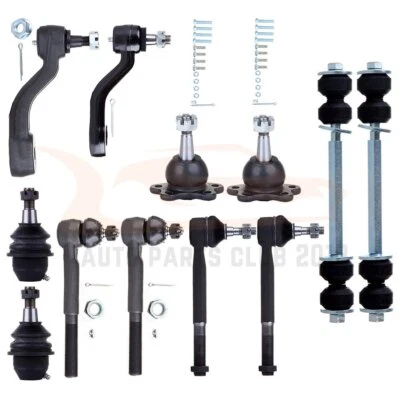 12Pcs Front Ball Joints Sway Bar Tie Rod Fits 1995-1999 Chevrolet K1500 K2500 - Image 1 of 4