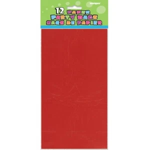 Rubinrote Papier Partytüten 12CT - Bild 1 von 2