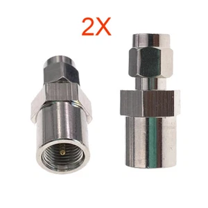 2Pcs SMA-FME Adapter SMA Male Plug to FME male Plug Straight Adapter - Picture 1 of 10