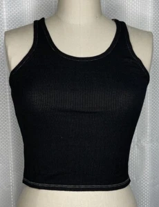 RVCA WOMEN'S TANK TOP CREW NECK SLEEVELESS BLACK SIZE FIT SMALL  - Picture 1 of 7