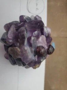Rock Ball (Handmade) Amethyst Polished Stones - Picture 1 of 13