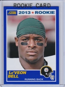 Le'VEON BELL ROOKIE CARD Leveon RC 2013 Score 1989 Design RARE BLUE VARIATION! - Picture 1 of 2