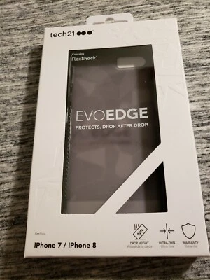 NEW EvoEdge Tech21 iPhone 7 Case - Black  - Image 1 of 4
