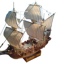 DIY 1:100 Galeon Golden Hind Sail Battleship Paper Model Sailboat Sciene Display