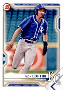 2021 BOWMAN PROSPECT BASE PAPER BP-144 NICK LOFTIN KANSAS CITY ROYALS 