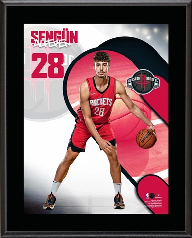 Alperen Sengun Houston Rockets 10.5x13 Welcome to the League Plaque Cover