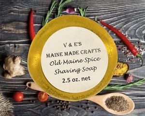 Glycerin Shaving Soap - Old Maine Spice - Picture 1 of 1