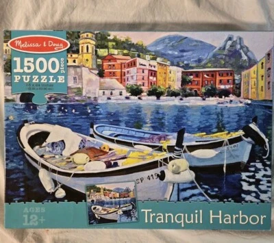 Rompecabezas Melissa & Doug 1500 piezas Tranquil Harbor completo  Foto 1 de 2