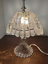 Vtg Boudair Crystal Lamp 12" Tall Works