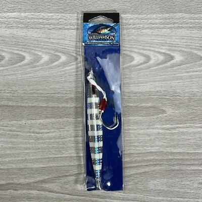 Williamson Kensaki Jig 120 gabarito assimétrico de pesca em água salgada (zebra peixe Nkd) - Imagem 1 de 4