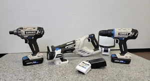HART 5 Tool Combo Kit, Cordless Li-Ion, Impact, Drill, Reciprocating Saw, Lights - Picture 1 of 9