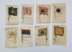 1910 Tobacco Premium Silks World Flags 8