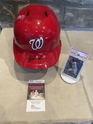 Dylan Crews Washington Nationals F/S Rawlings Helmet & 2024 Bowman Chrome  - Image 1 of 4
