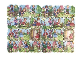 Vintage EAS Germany Die Cut Paper Diecut Craft 3134 Children Play Single Sheet - Picture 1 of 4