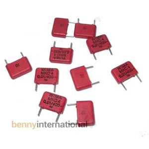 5x 10nF 400V WIMA CAPACITORS Metalized Polycarbonate Film MKC4 0.01uF - Bild 1 von 2