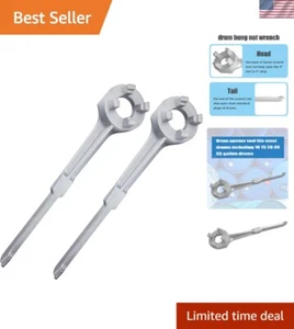 Durable Aluminum Barrel Wrench for Quick Openings on 10-55 Gallon Drums - Picture 1 of 10