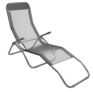 Gartenliege Atmungsaktiv Belastbar 130kg Bäderliege Terrasse Strand Balkon 12041
